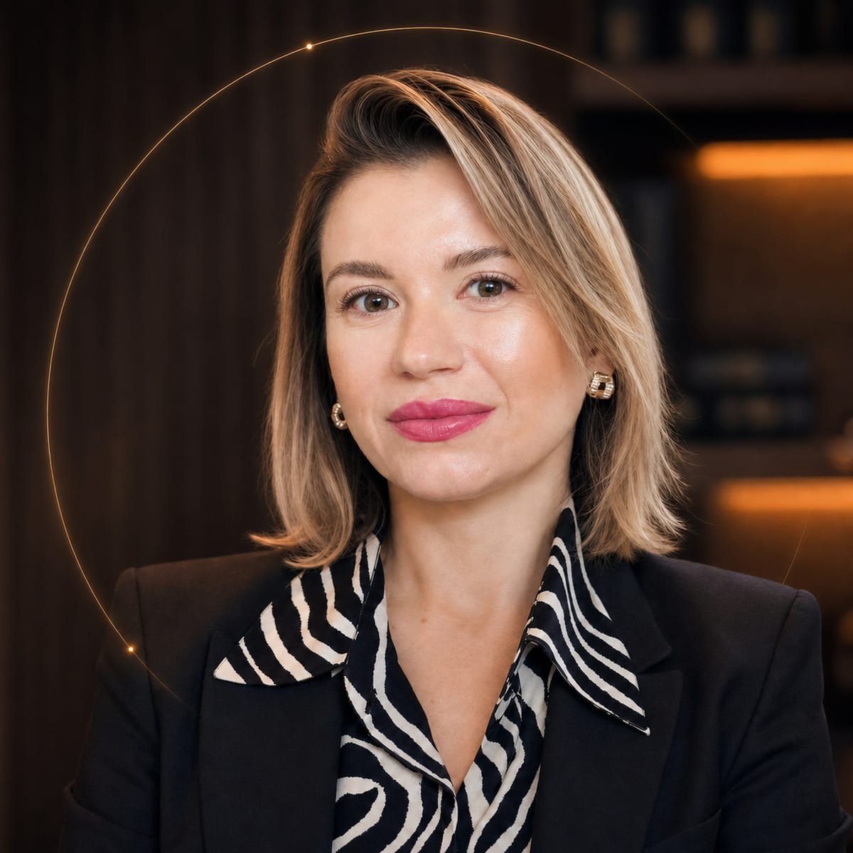 Retrato de Thaís Grothe Ostapiuk, advogada.